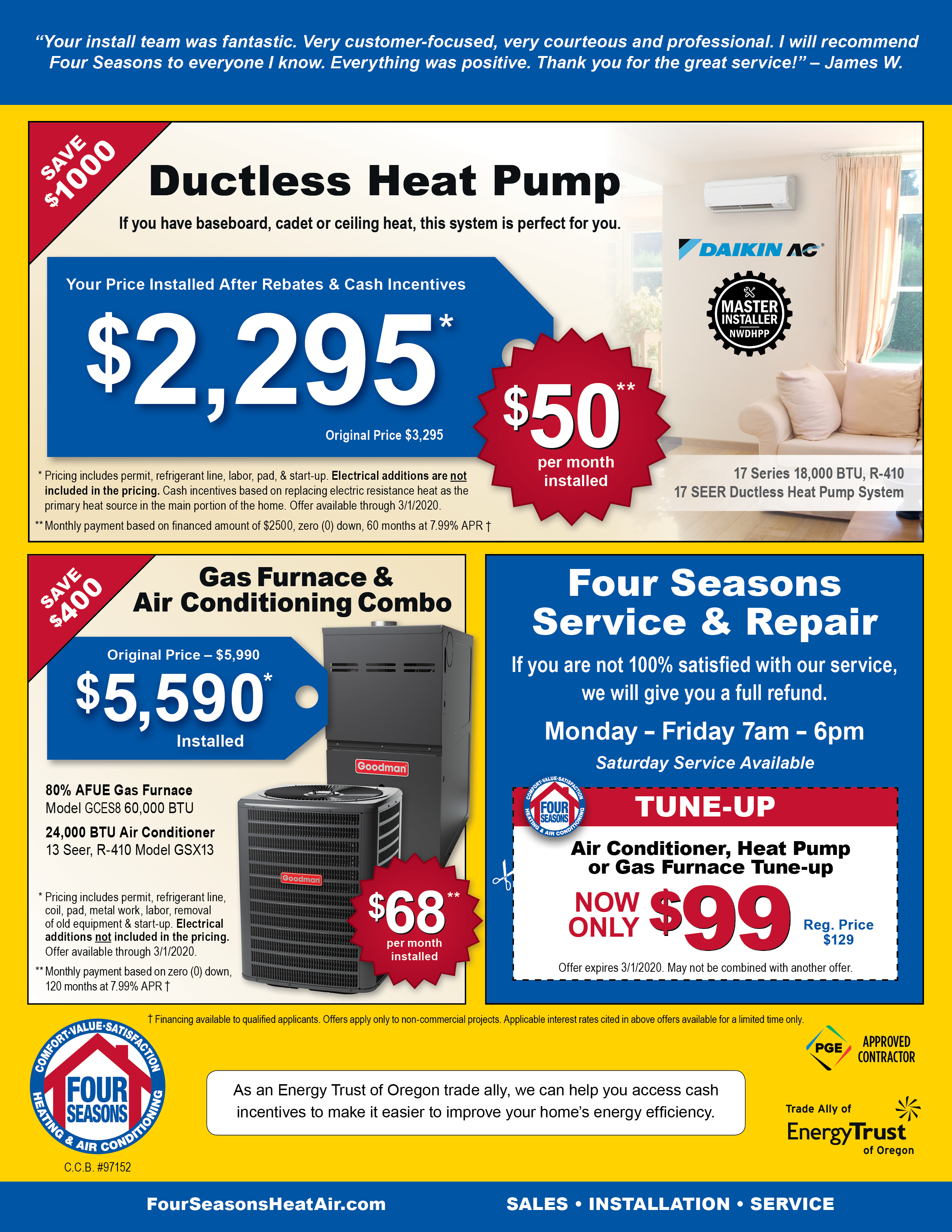 Spring 2024 Specials For Heating Pumps Image to u