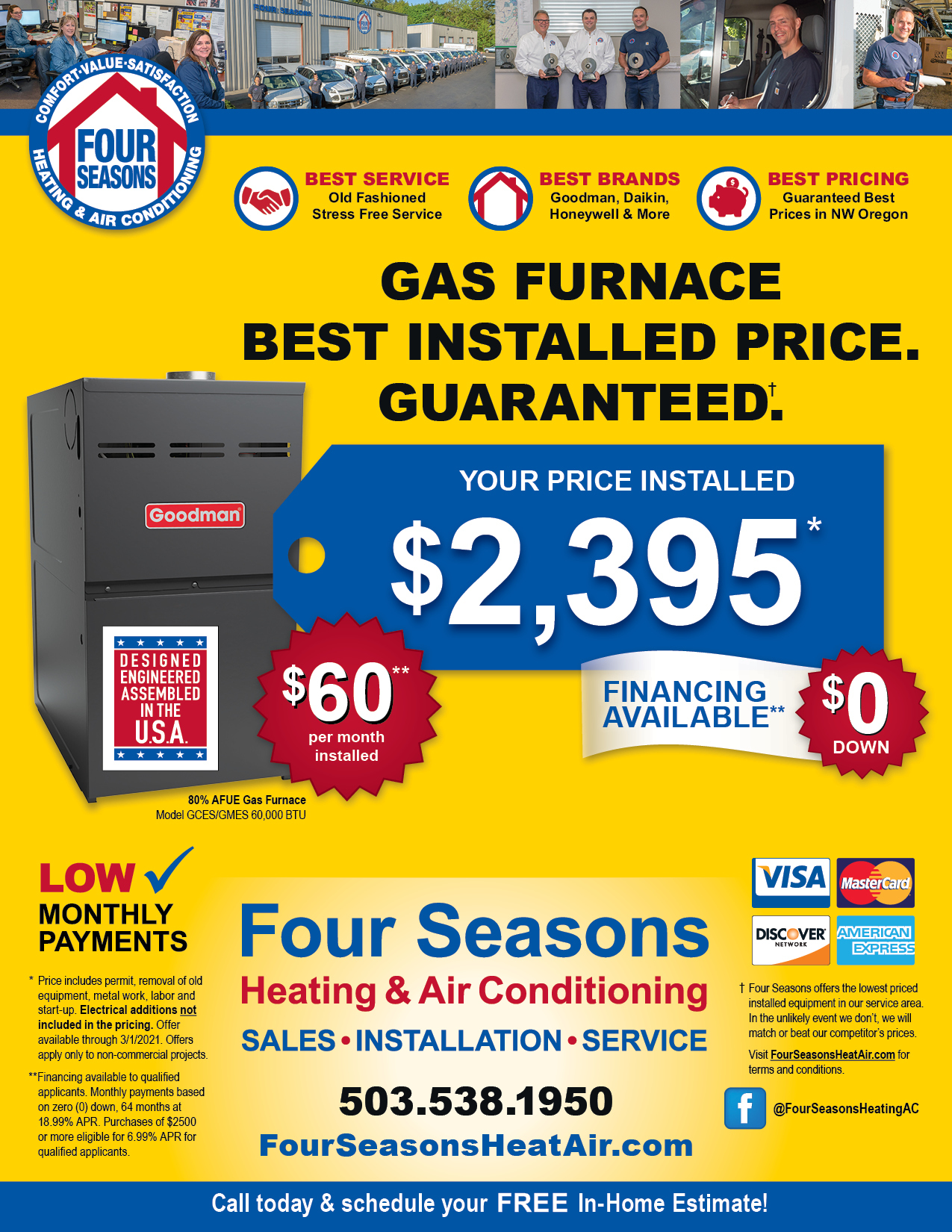 four seasons heating and cooling