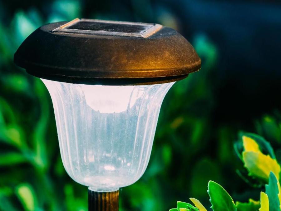 Solar-powered garden light