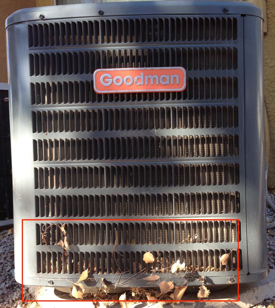 Dirty outdoor AC unit